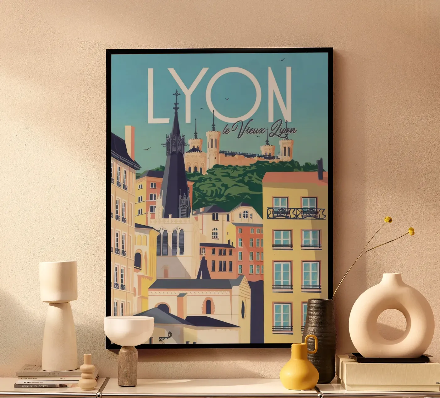 LYON poster by Mix Mate