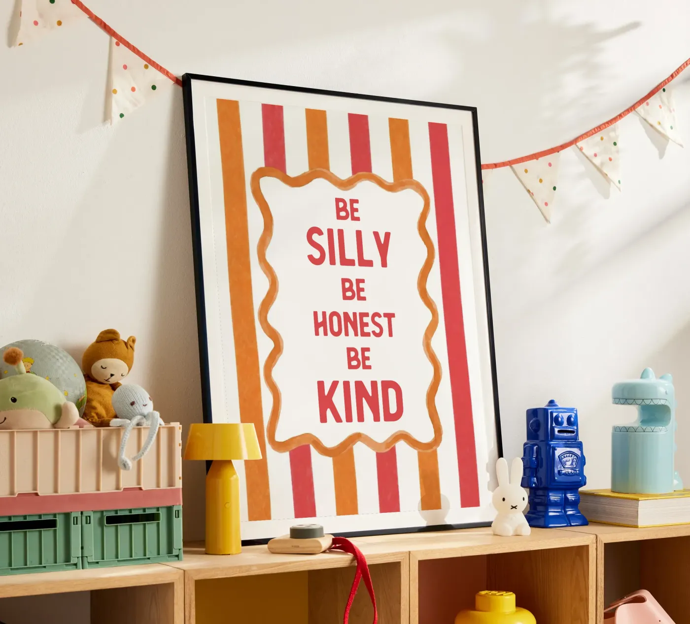 Sei albern, sei ehrlich, sei freundlich Poster von Happyfacespace