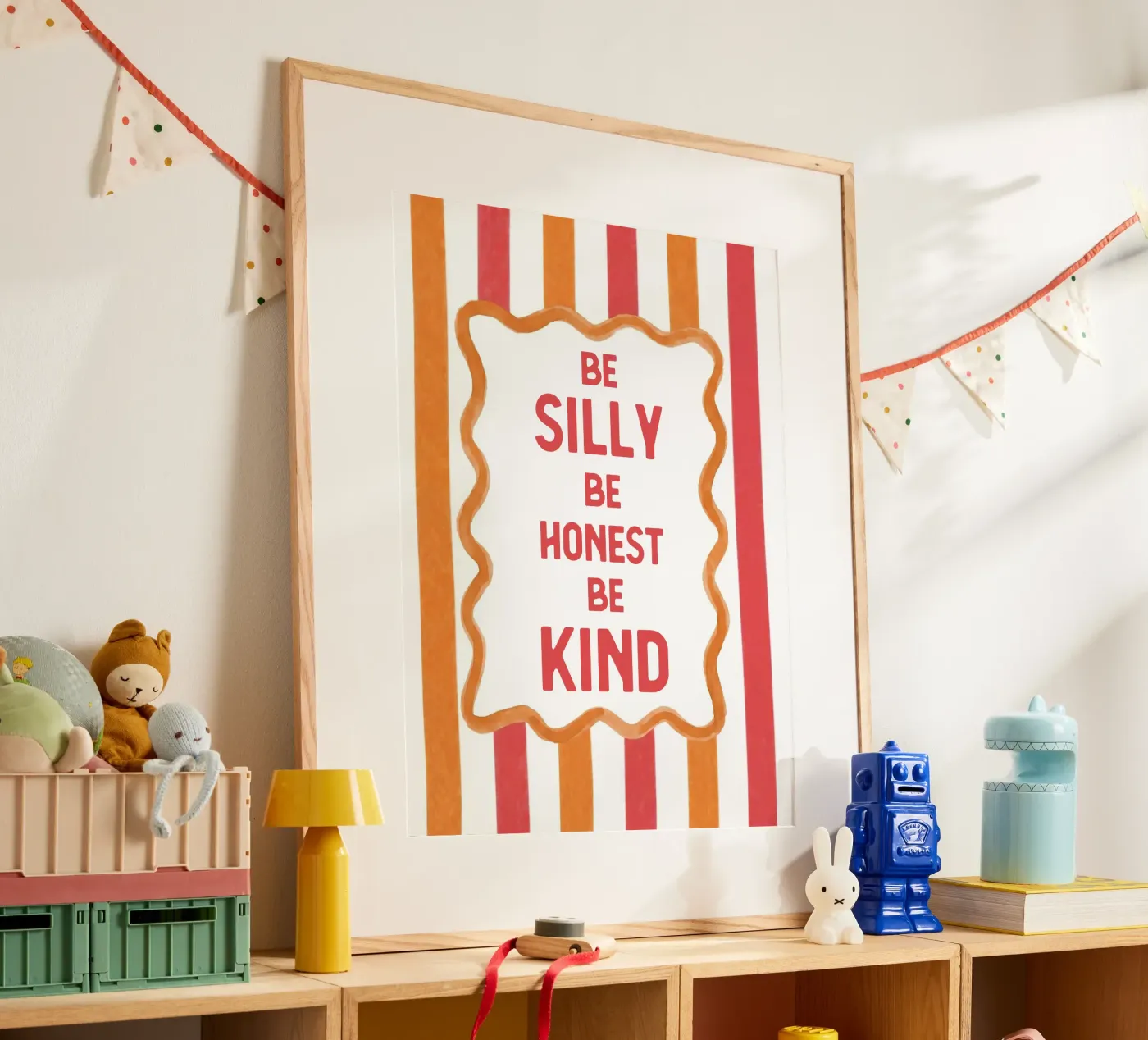 Sei albern, sei ehrlich, sei freundlich Poster von Happyfacespace