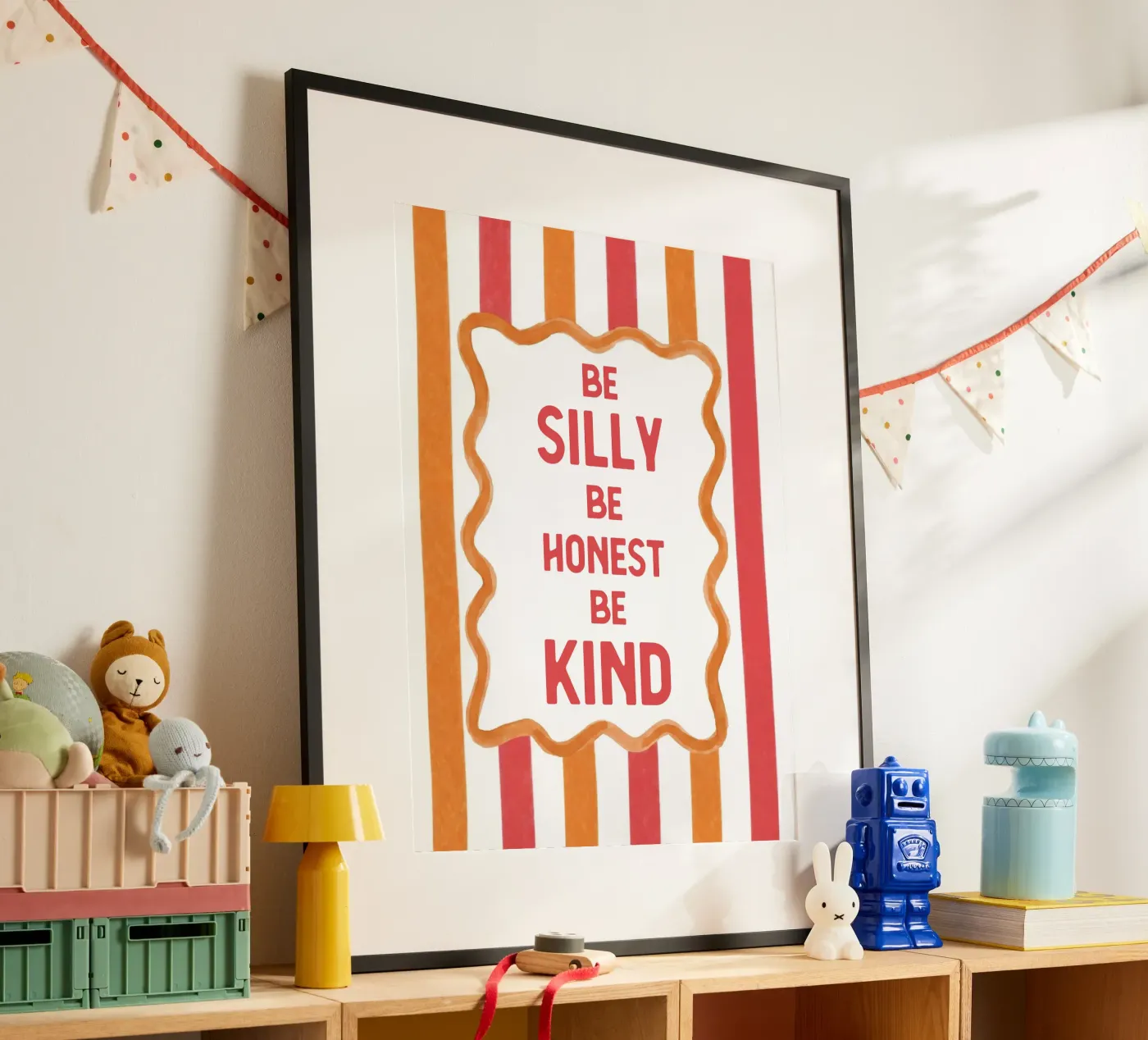 Sei albern, sei ehrlich, sei freundlich Poster von Happyfacespace