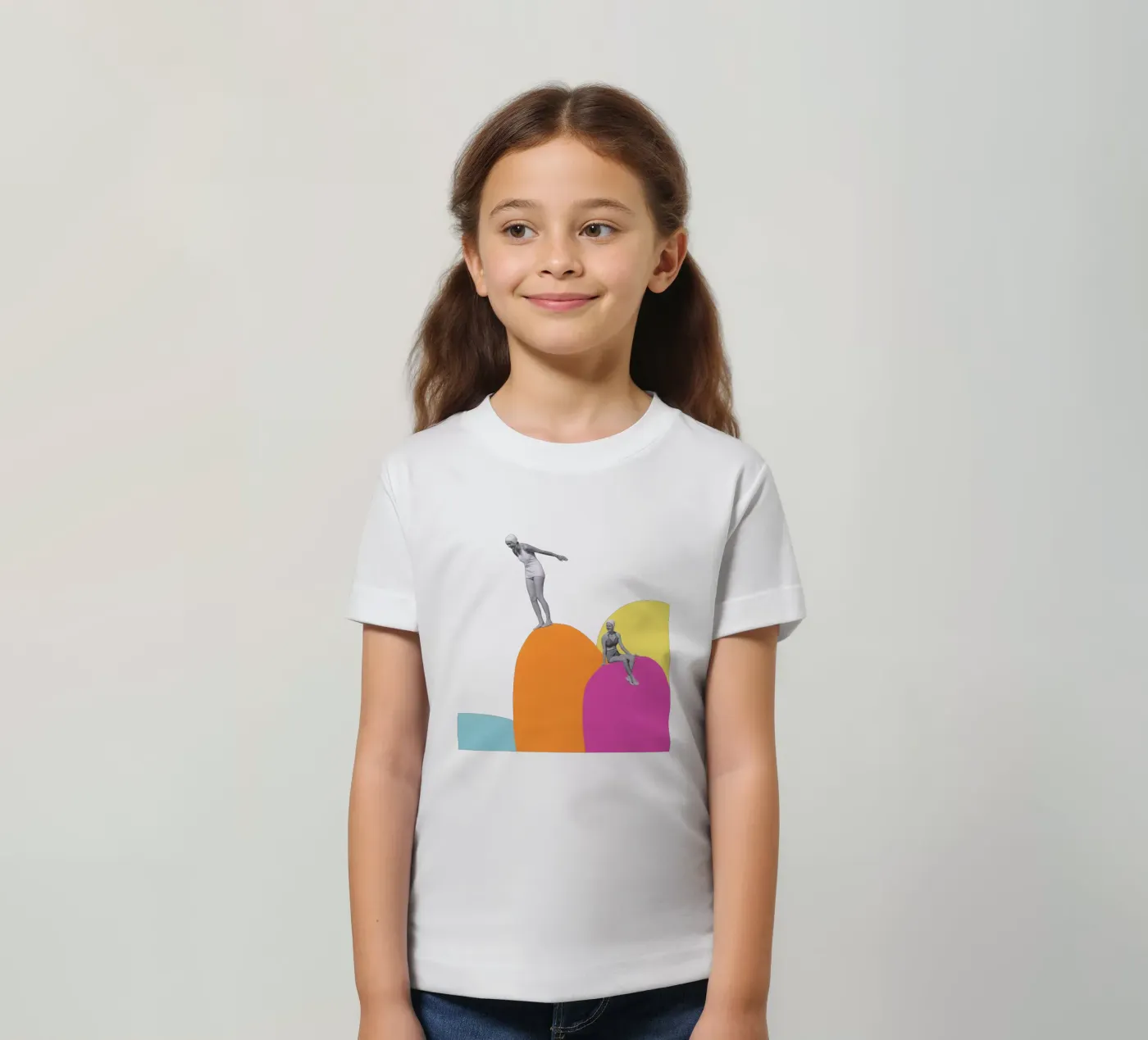 Cliff Diving kinder t-shirt van Cassia Beck Collage