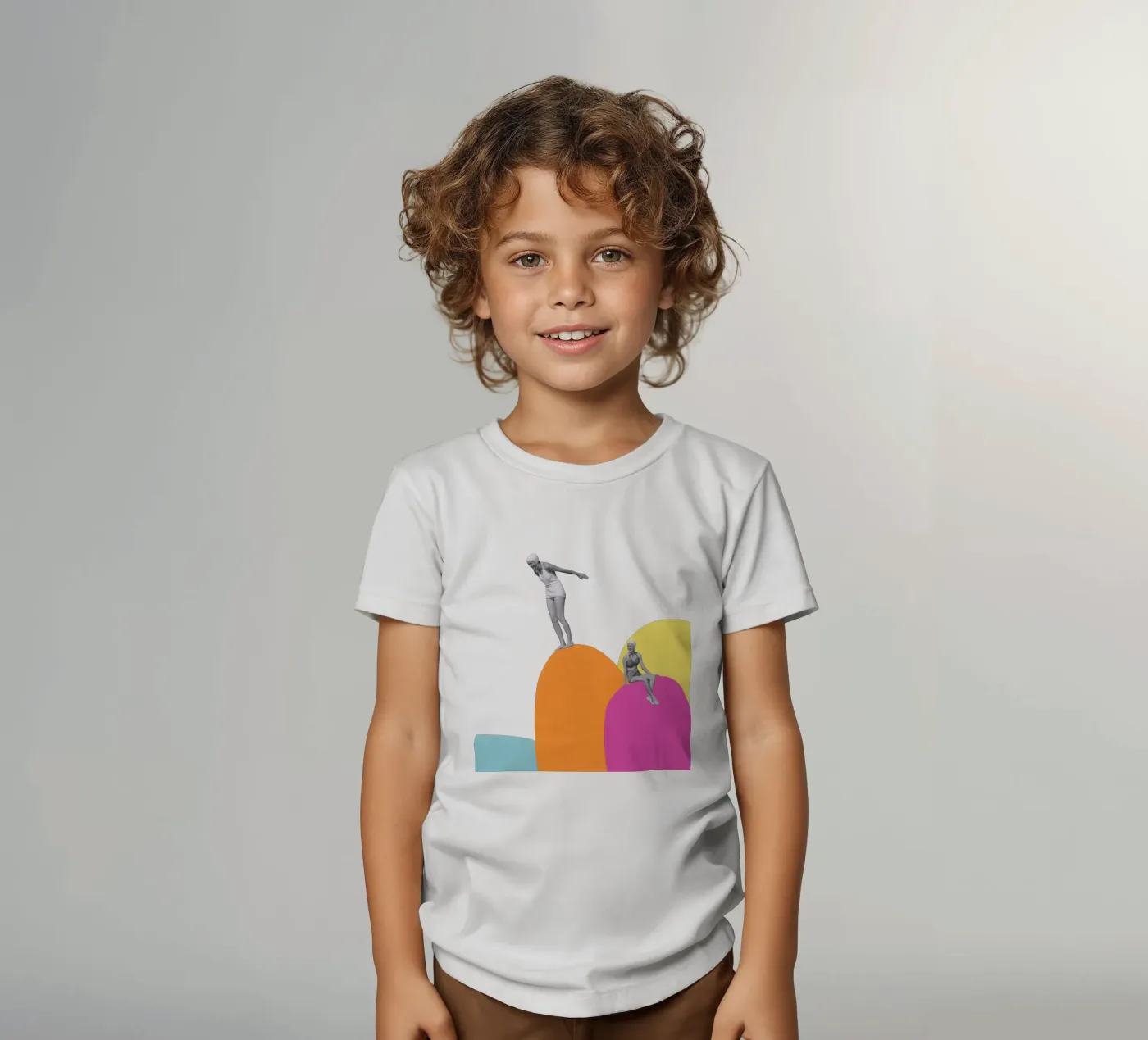 Cliff Diving kinder t-shirt van Cassia Beck Collage