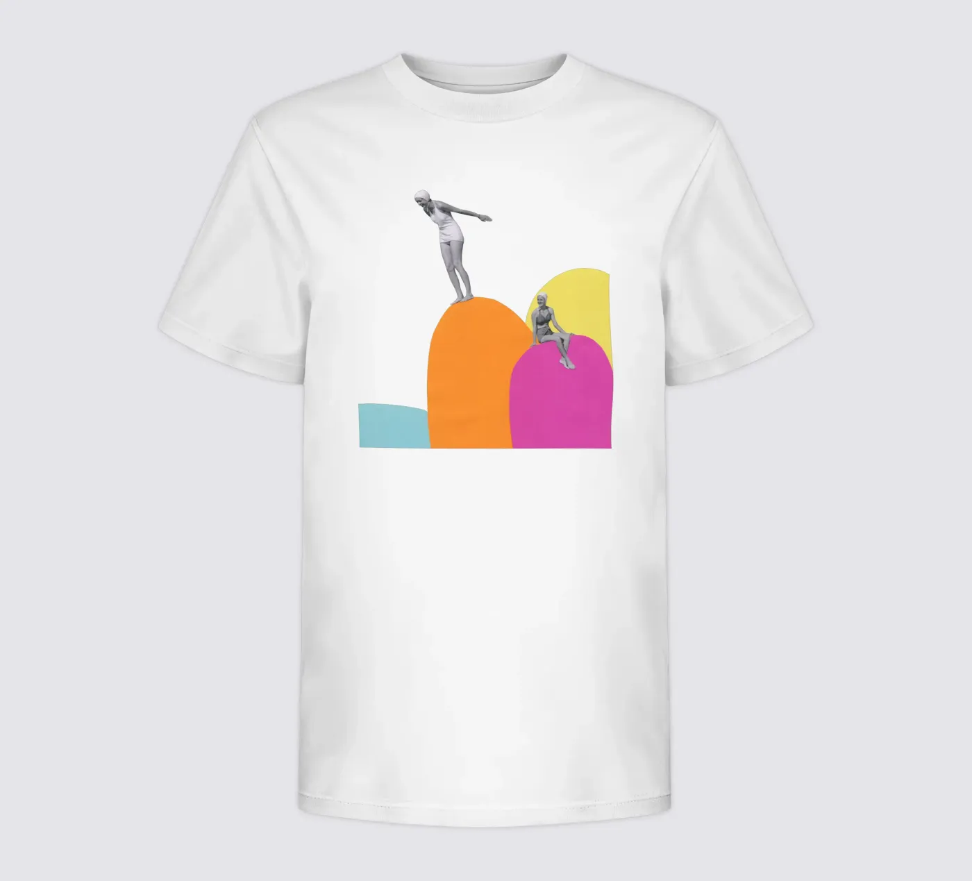 Cliff Diving kinder t-shirt van Cassia Beck Collage