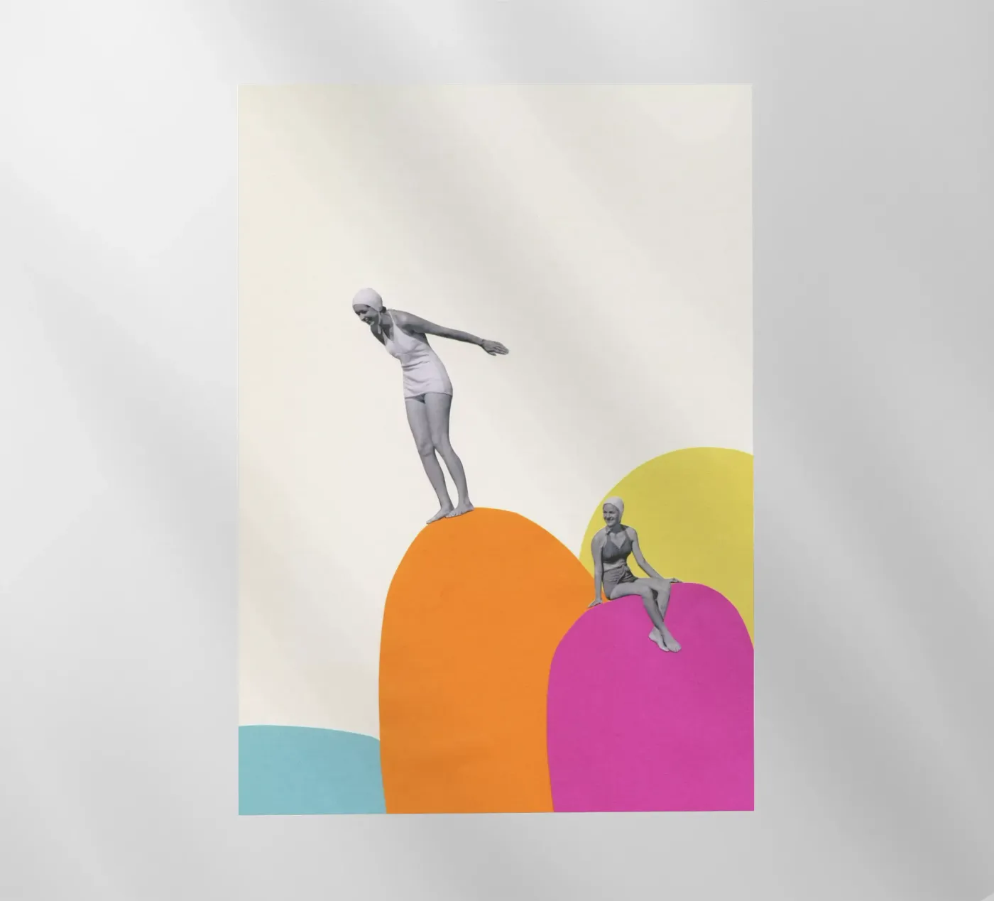 Klifduiken backlit folie van Cassia Beck Collage