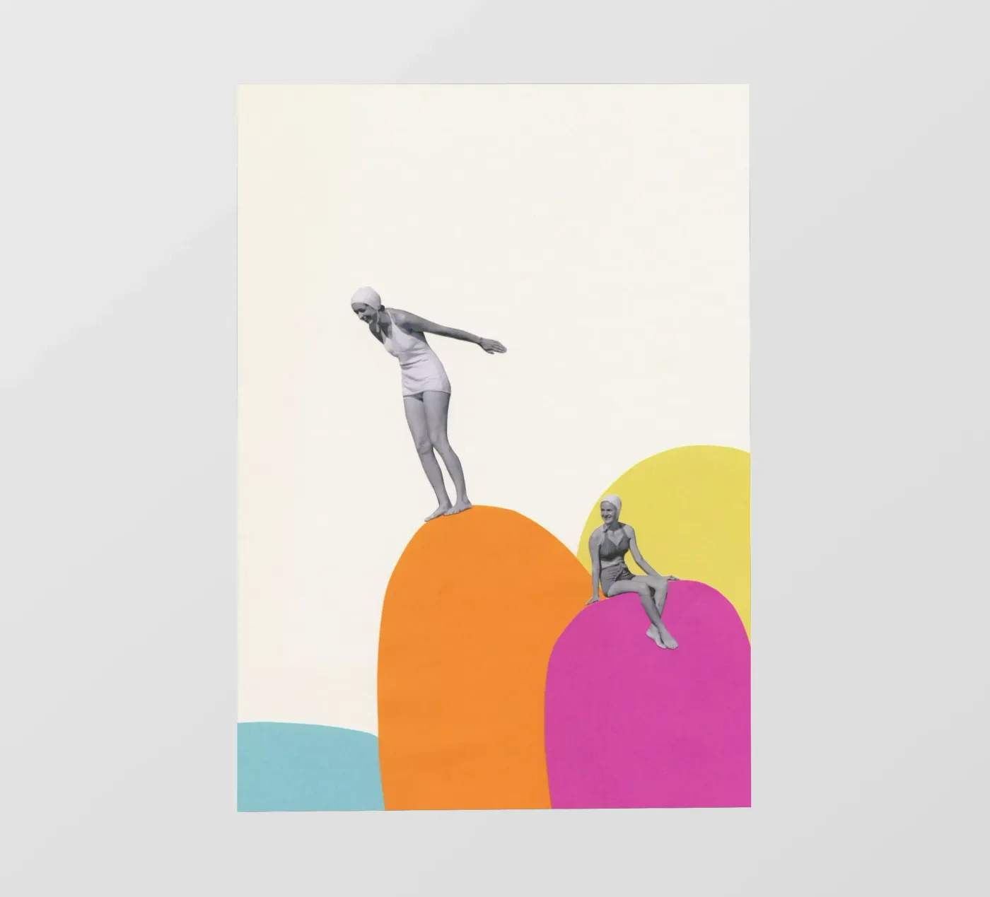 Klifduiken backlit folie van Cassia Beck Collage