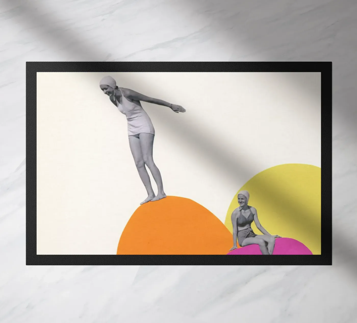 Cliff Diving paillasson de Cassia Beck Collage