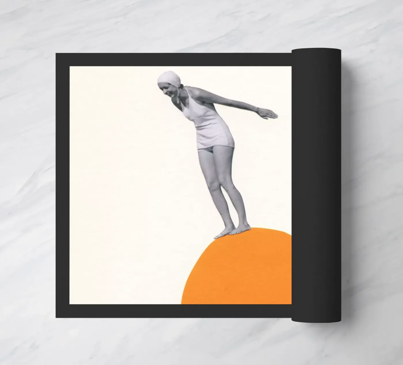 Cliff Diving paillasson de Cassia Beck Collage