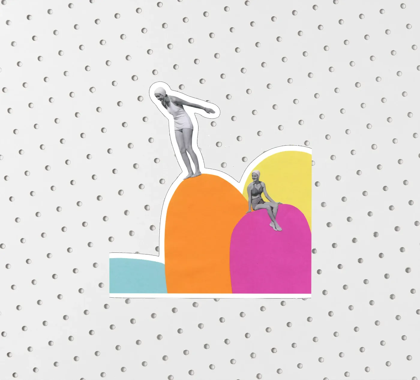 Cliff Diving sticker by Cassia Beck Collage