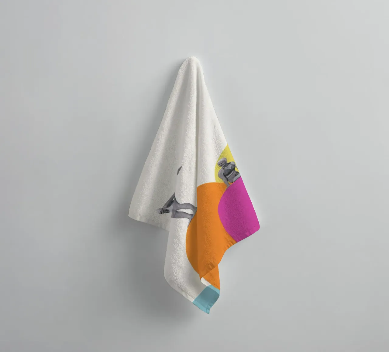 Cliff Diving towel by Cassia Beck Collage