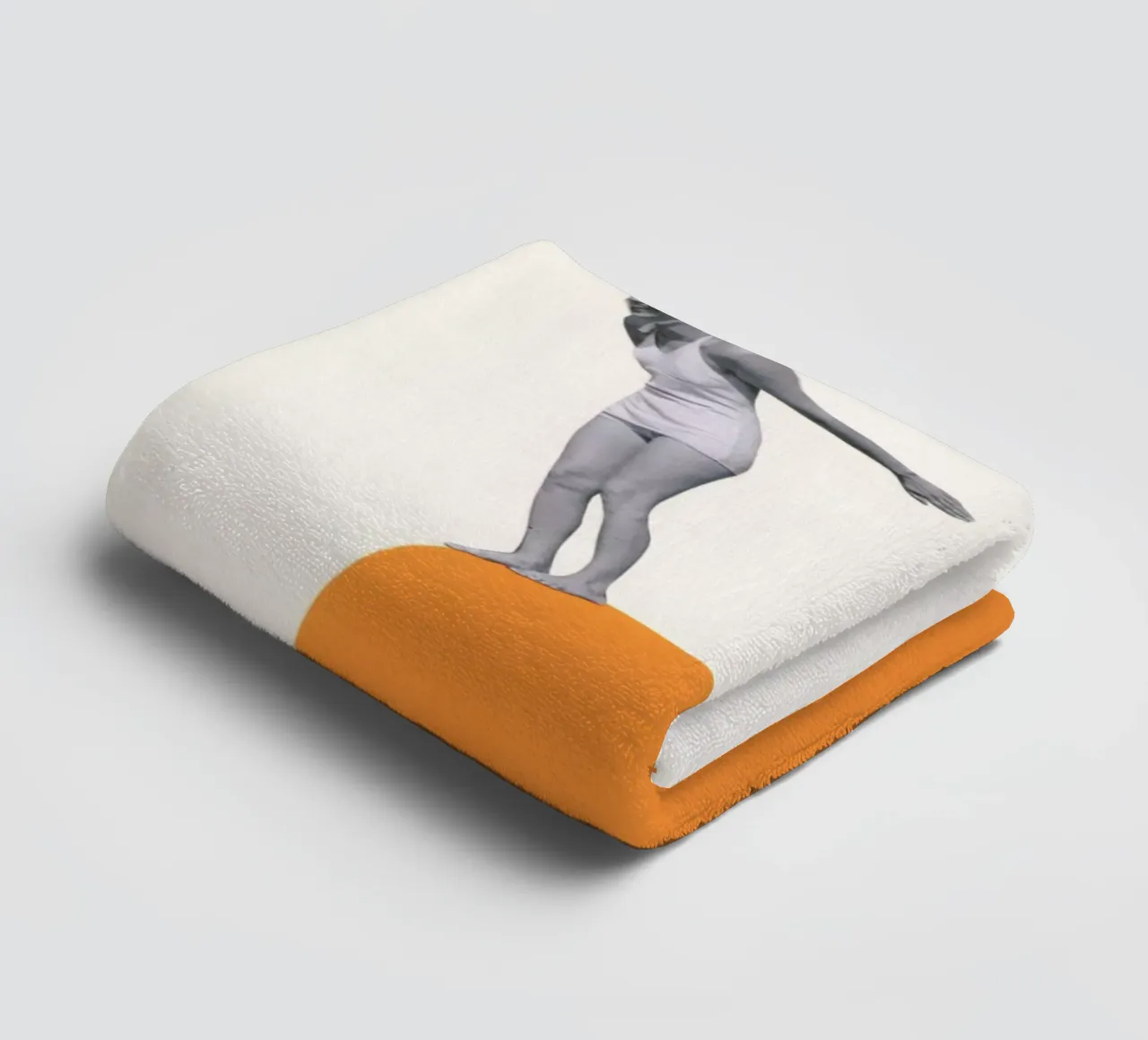 Cliff Diving towel by Cassia Beck Collage