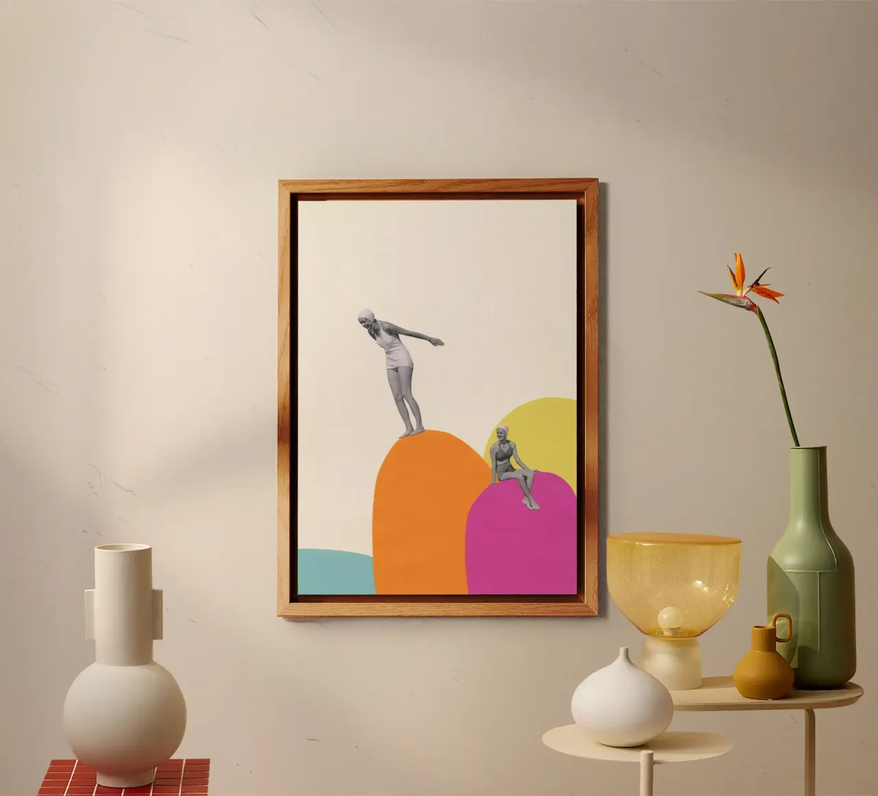 Cliff Diving forex plate by Cassia Beck Collage