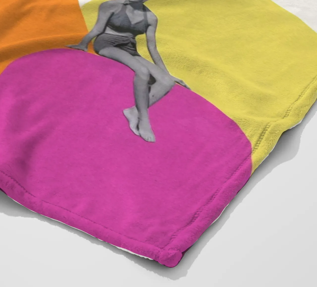 Cliff Diving Fleecedecke von Cassia Beck Collage