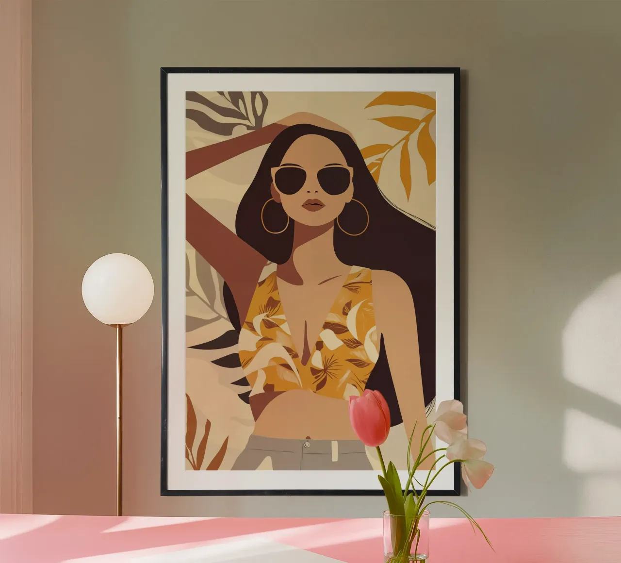 Modello cool boho da spiaggia con fascino retrò carta hahnemühle da Autofocus