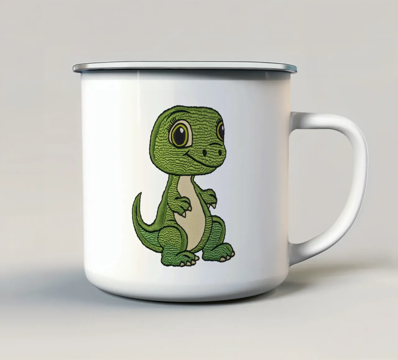 Tessile simpatico dinosauro T-REX bambino per i bambini tazza in smalto da Autofocus