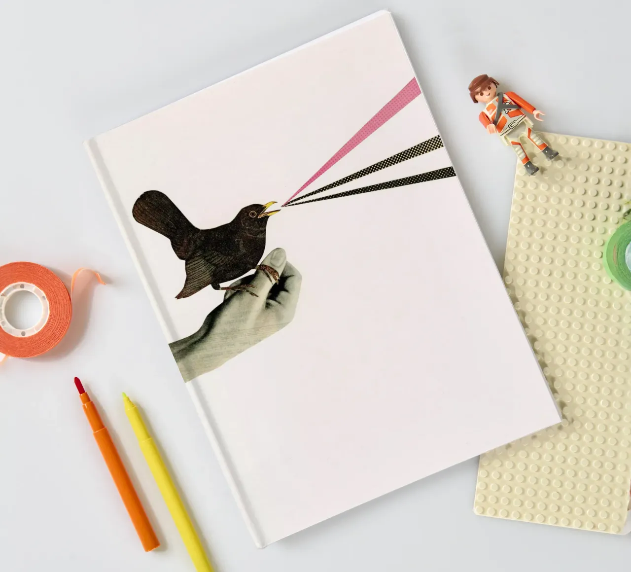 Bird in the Hand notebook by Cassia Beck Collage