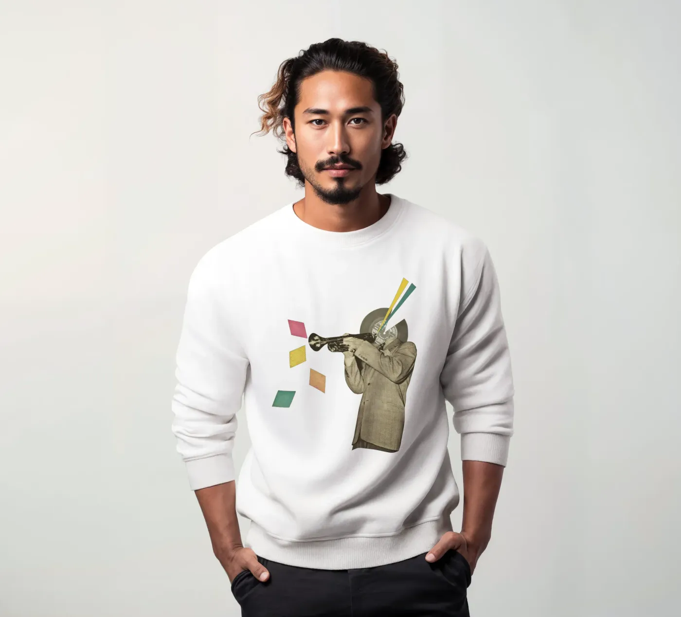 Blue Note felpa da Cassia Beck Collage