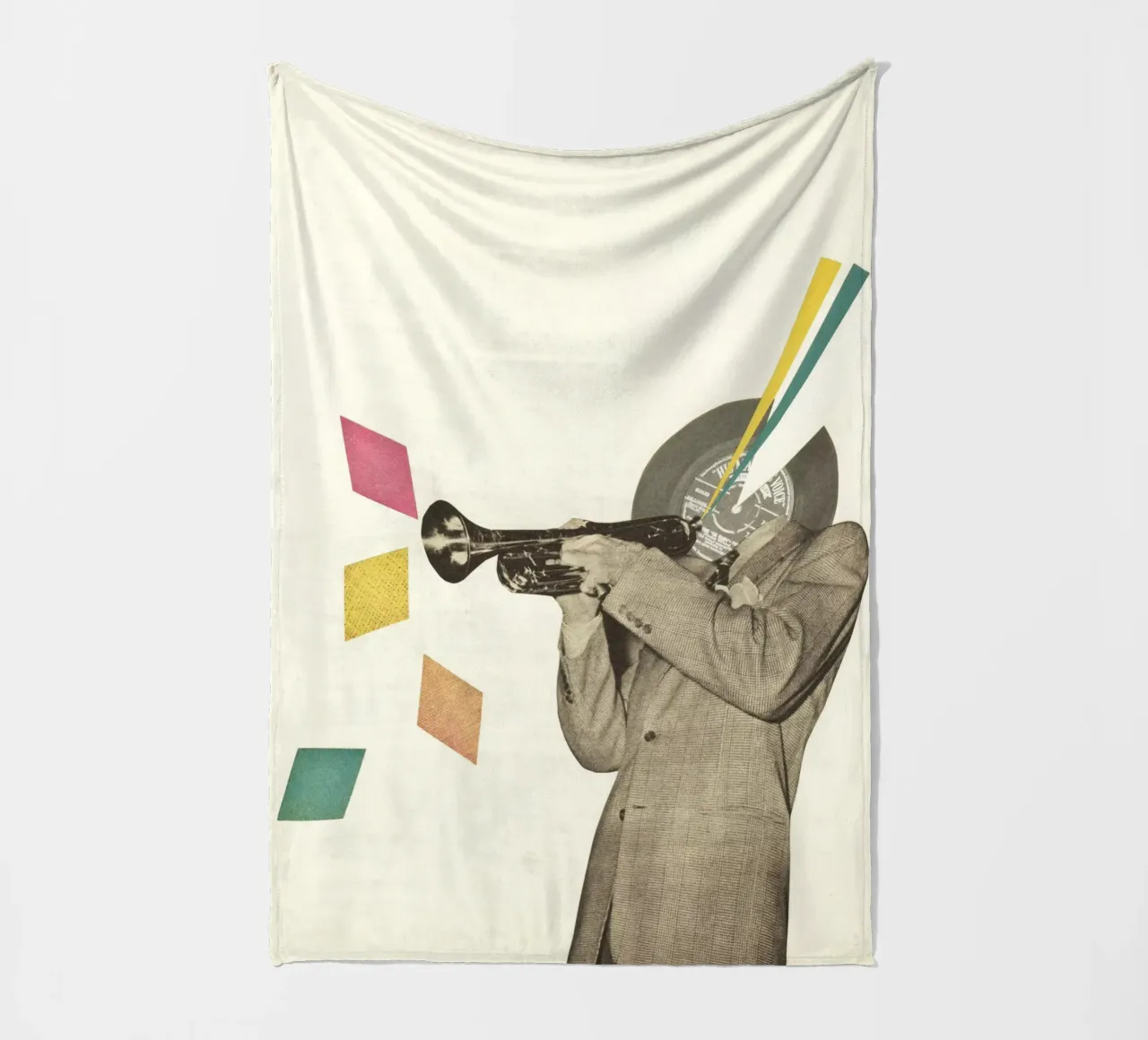 Blue Note coperta in pile da Cassia Beck Collage