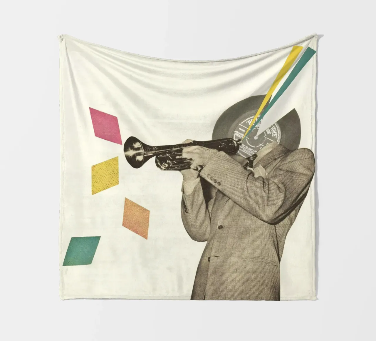 Blue Note coperta in pile da Cassia Beck Collage