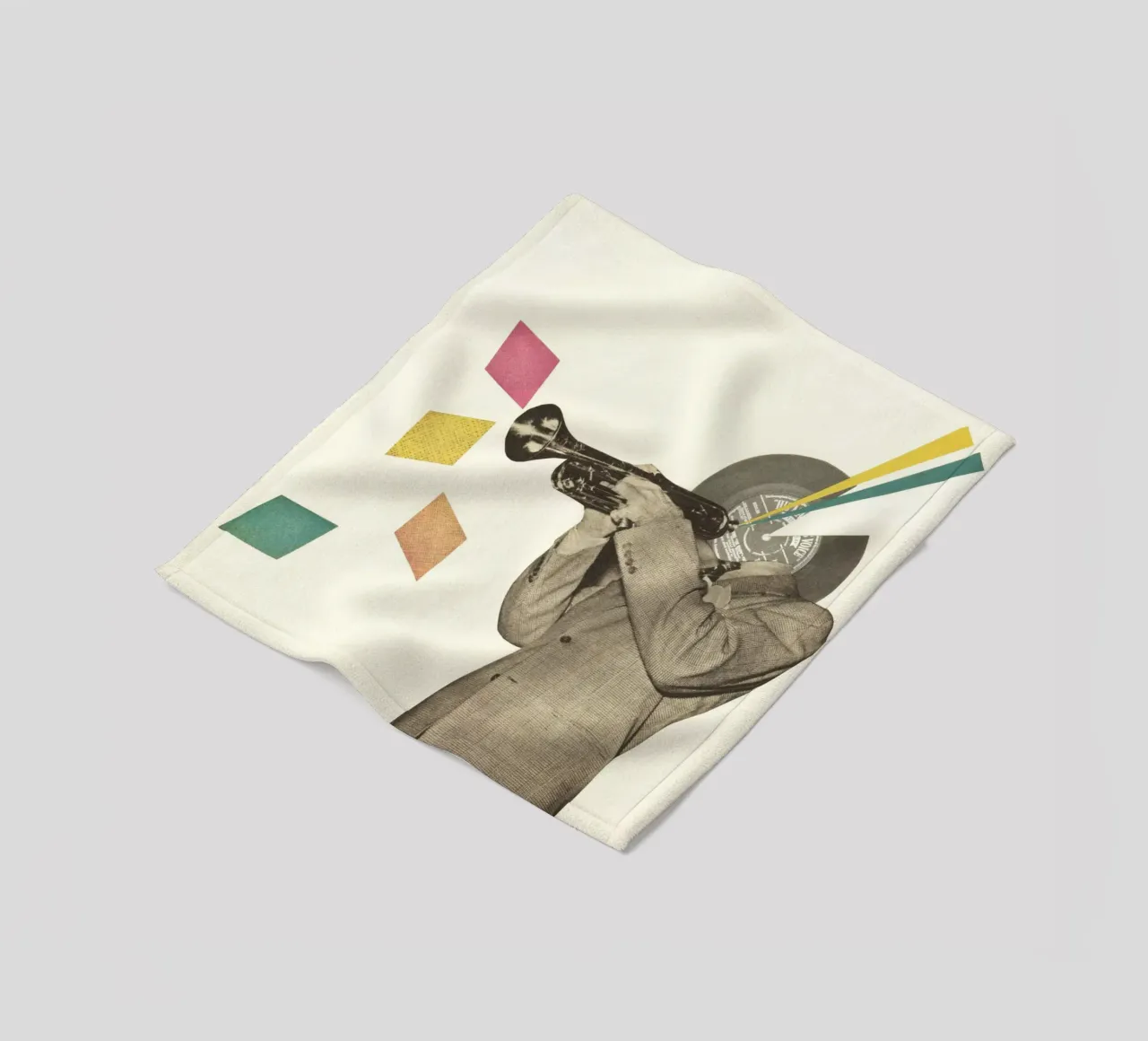 Blue Note coperta in pile da Cassia Beck Collage