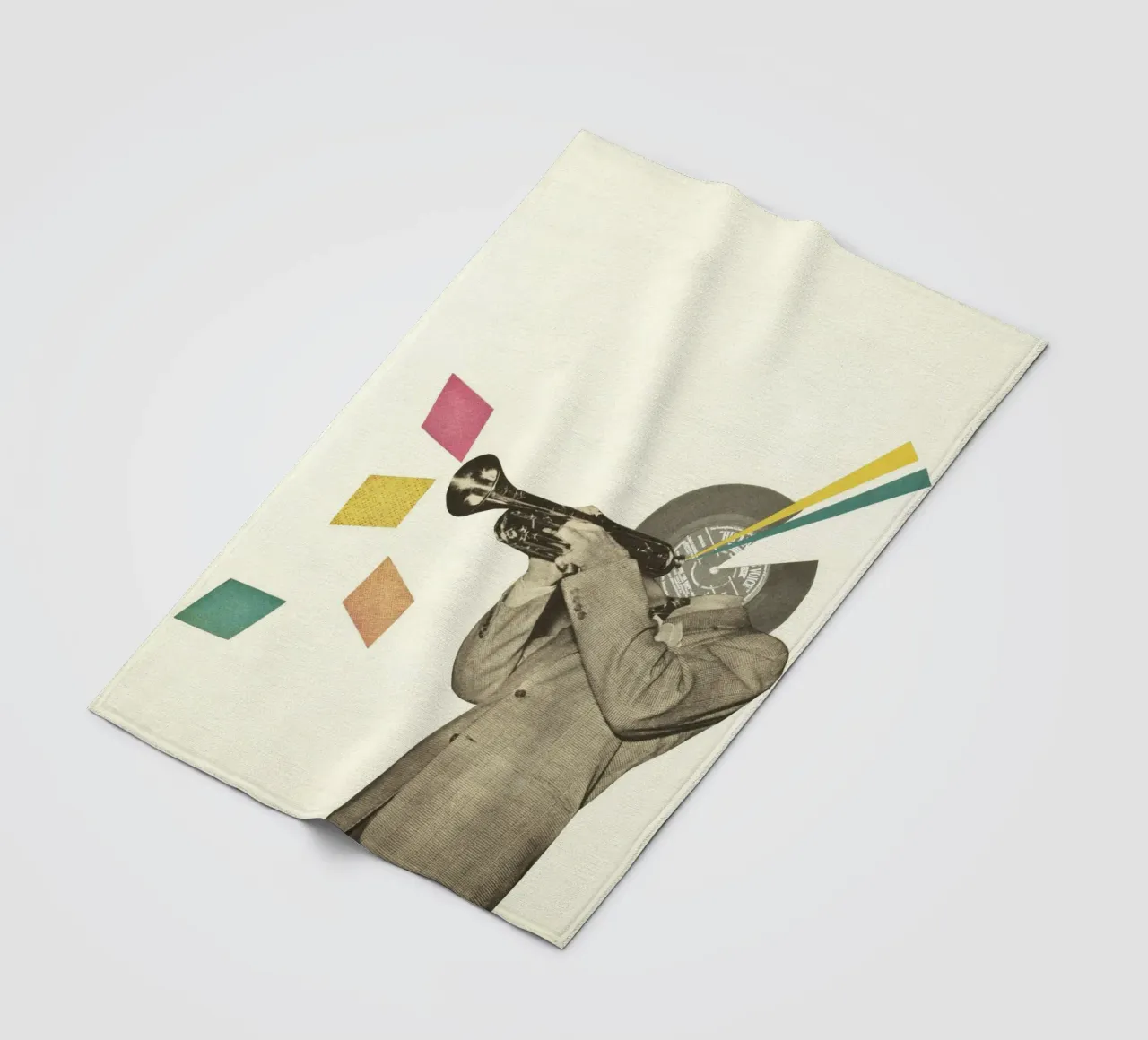 Blue Note coperta in pile da Cassia Beck Collage