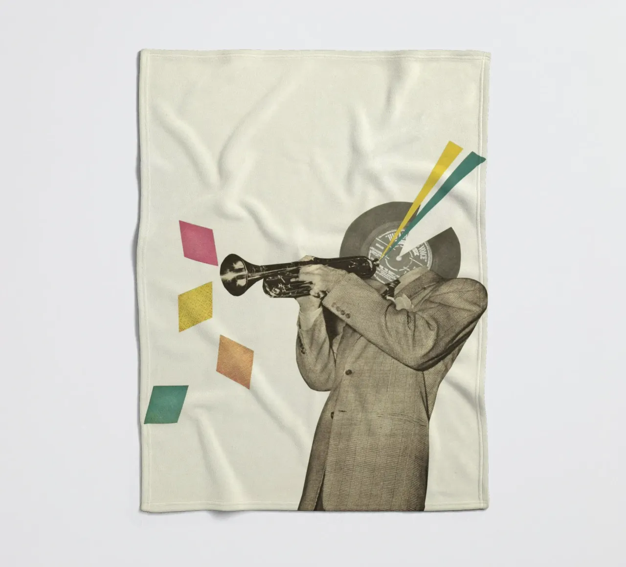 Blue Note coperta in pile da Cassia Beck Collage