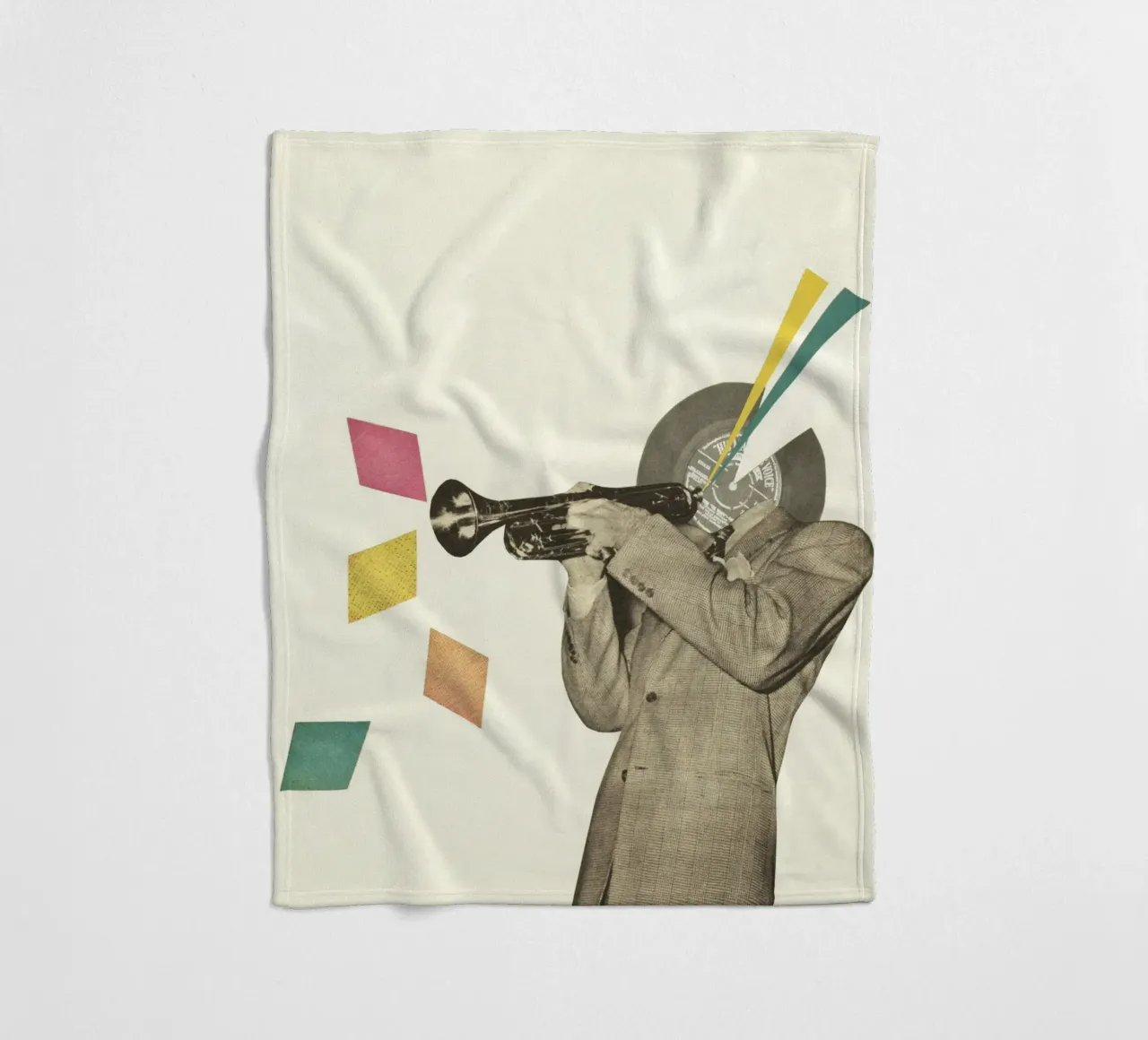 Blue Note coperta in pile da Cassia Beck Collage