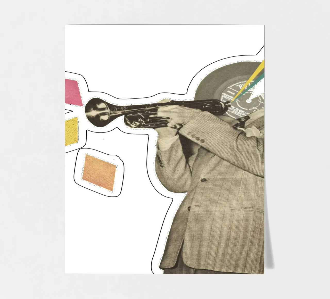 Blue Note stickervel van Cassia Beck Collage