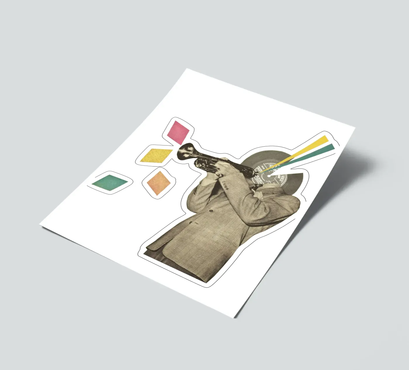 Blue Note stickervel van Cassia Beck Collage