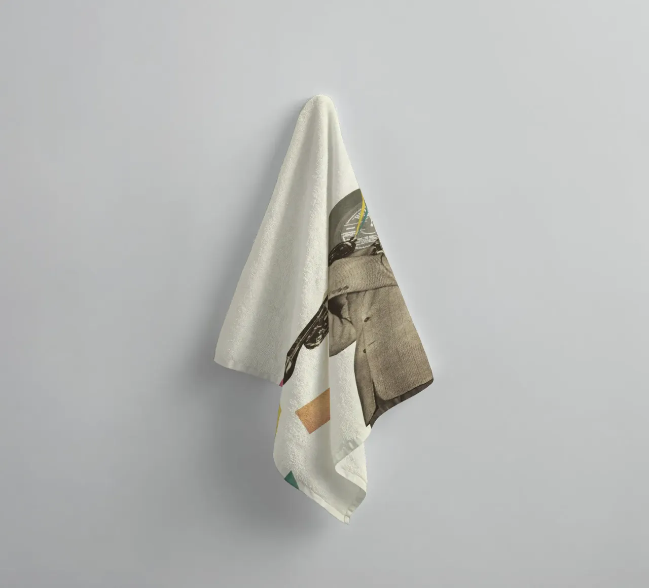 Blue Note towel by Cassia Beck Collage