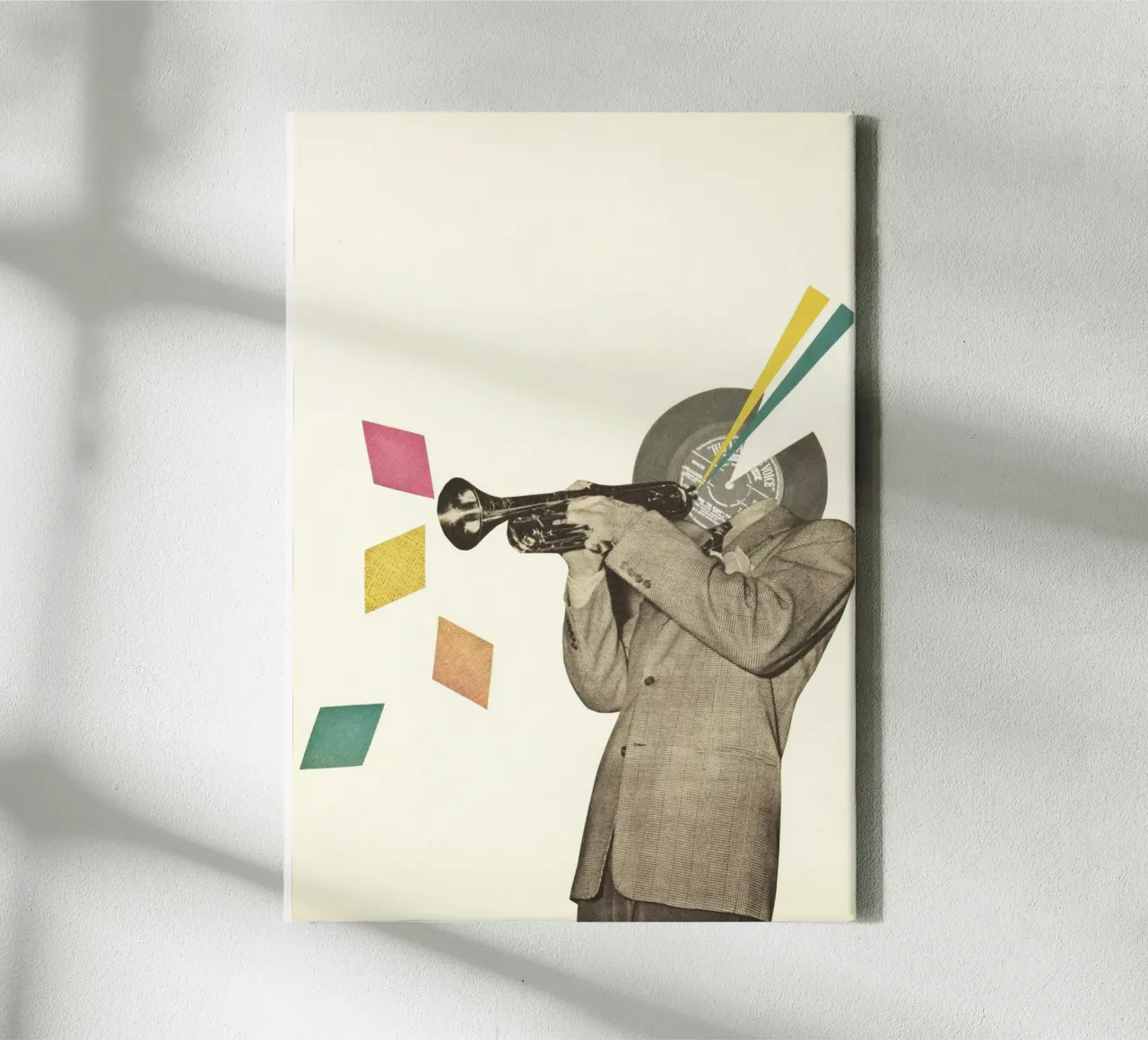 Blue Note canvas by Cassia Beck Collage