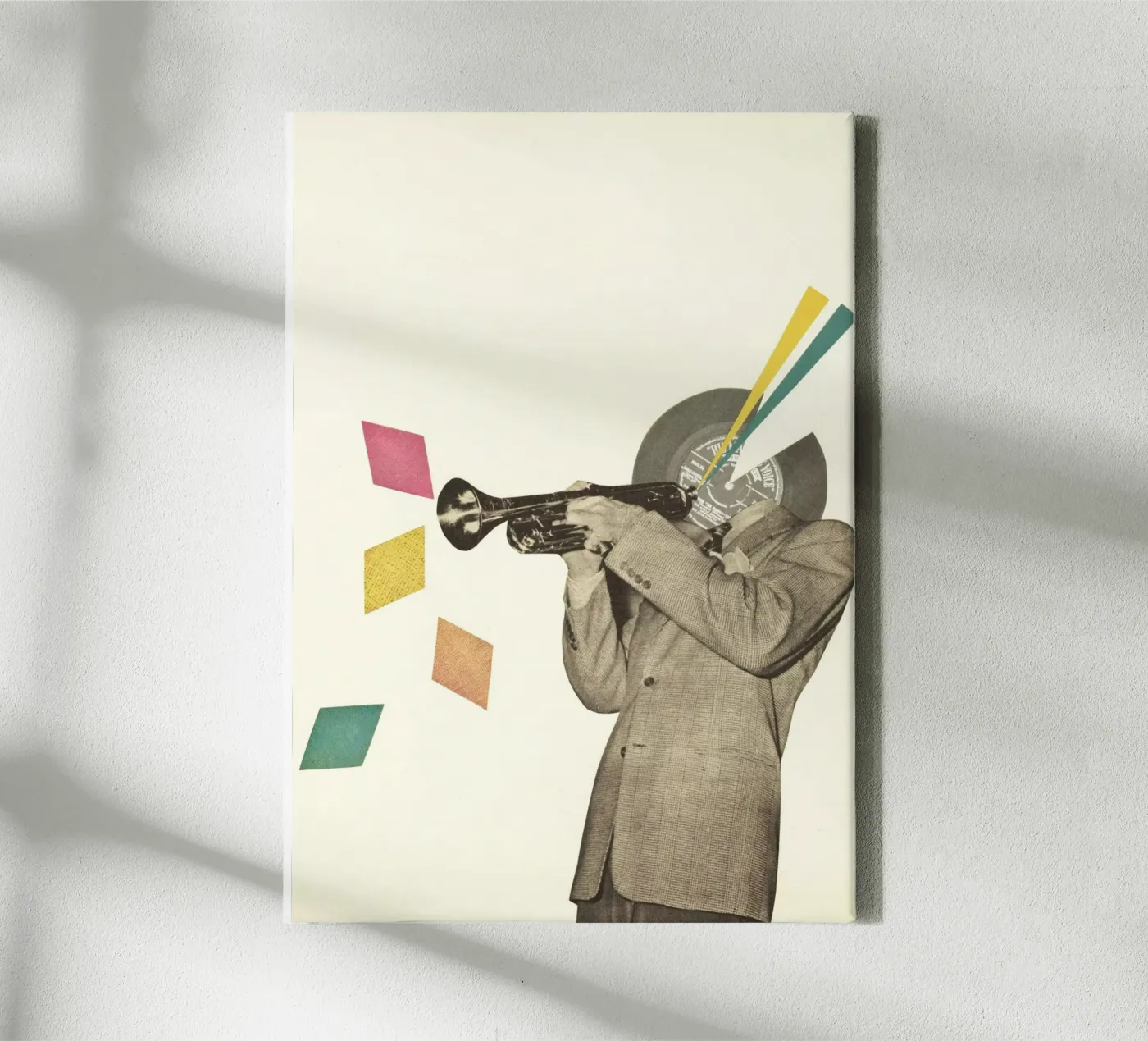 Blue Note toile de Cassia Beck Collage