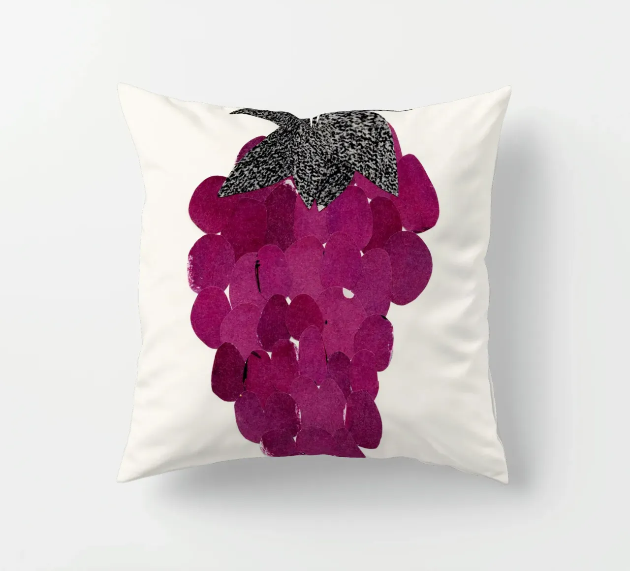 Grapes Kissen von Cassia Beck Collage