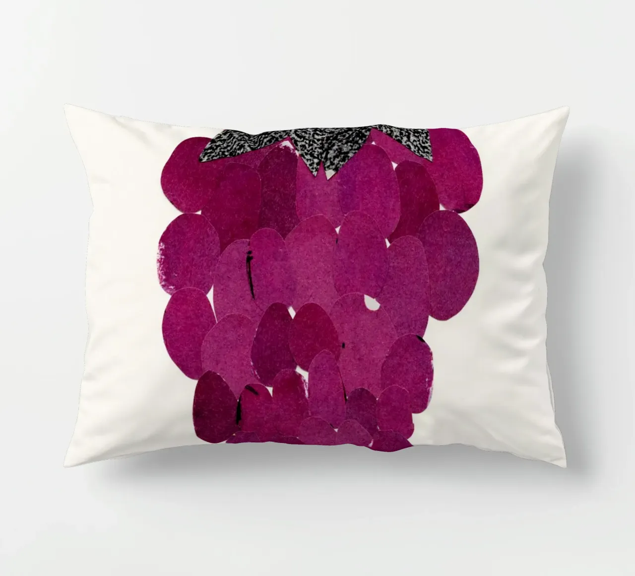 Grapes Kissen von Cassia Beck Collage