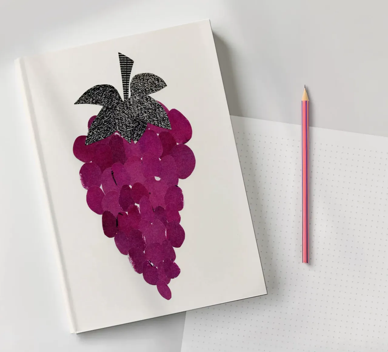 Uvas cuaderno de Cassia Beck Collage