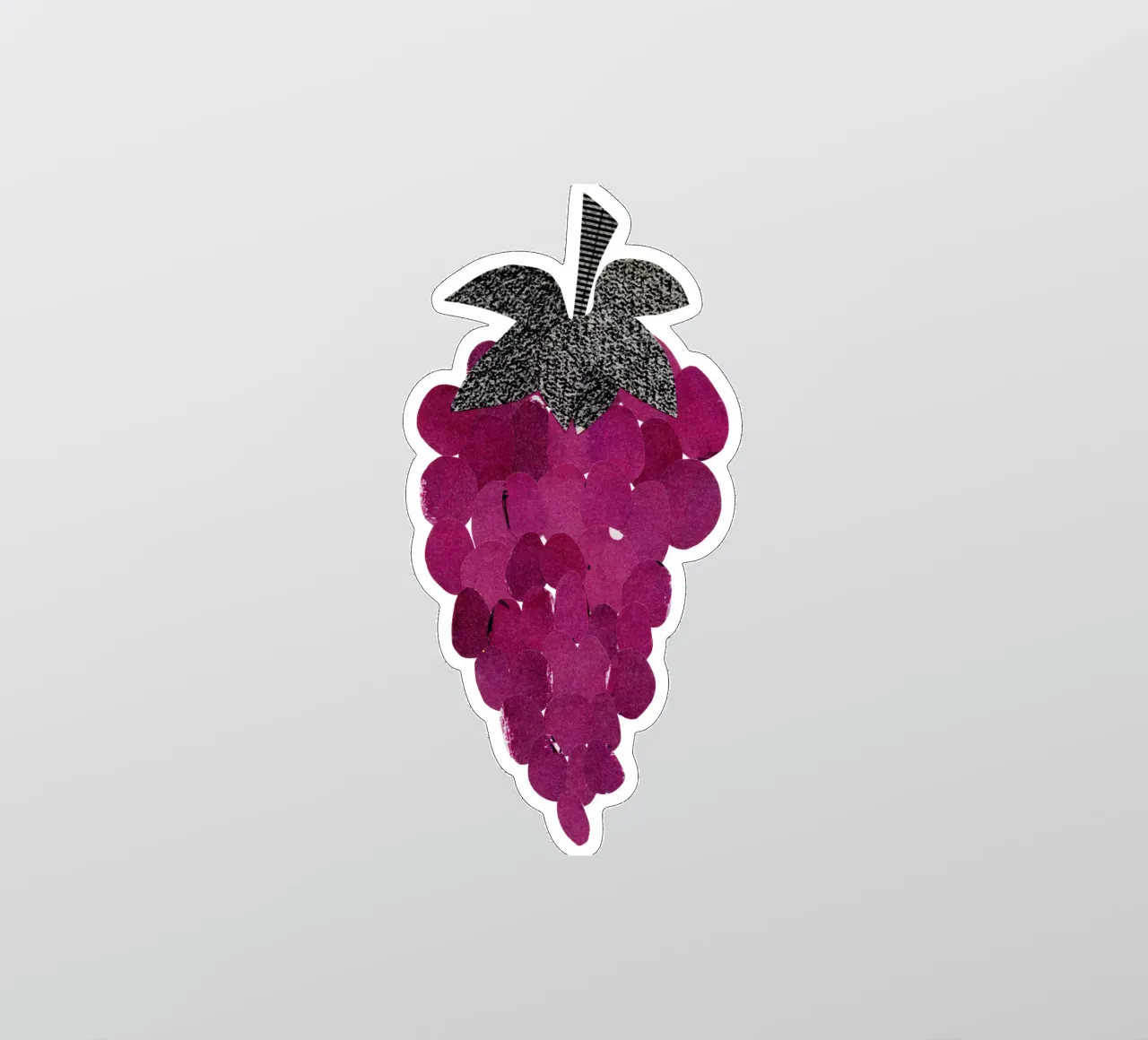 Uva adesivo da Cassia Beck Collage