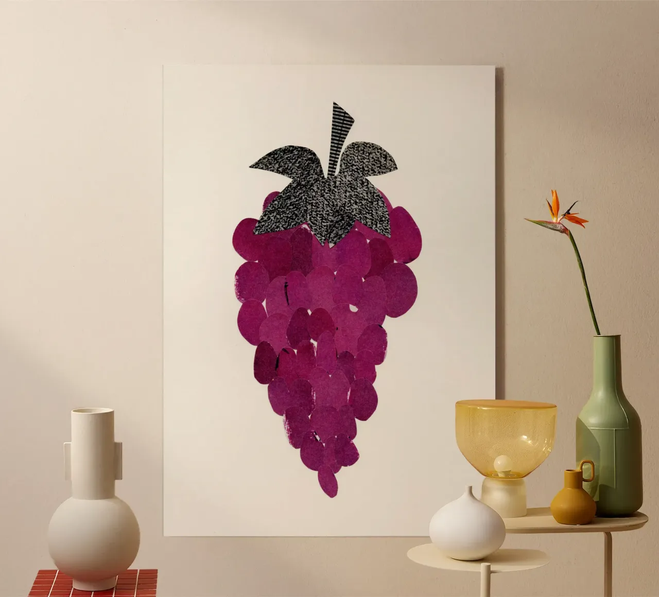 Grapes plexiglas de Cassia Beck Collage