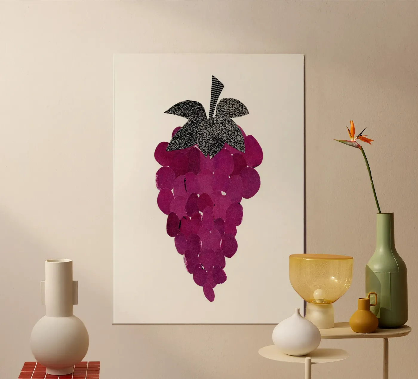 Grapes poster by Cassia Beck Collage