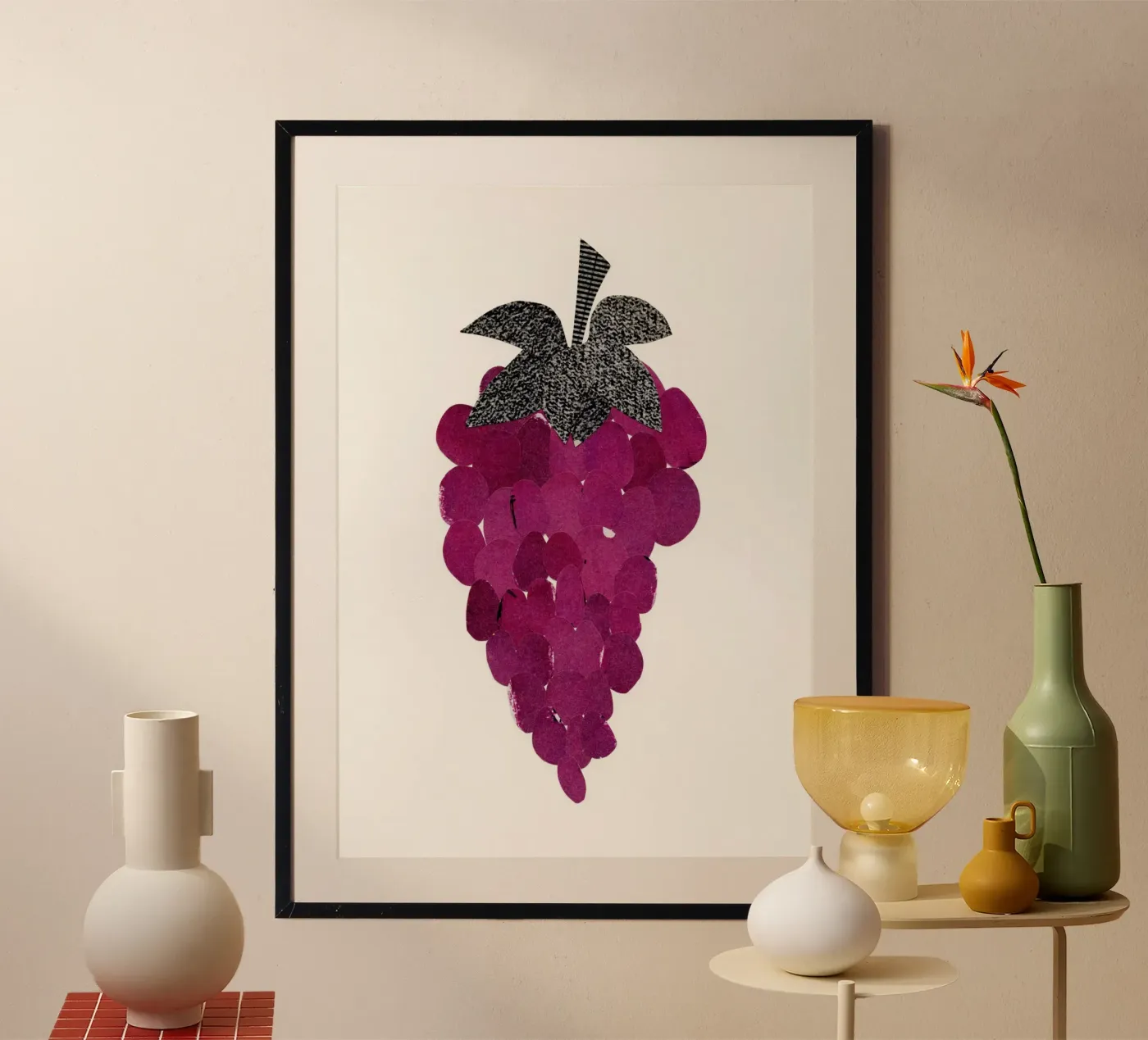 Grapes poster by Cassia Beck Collage