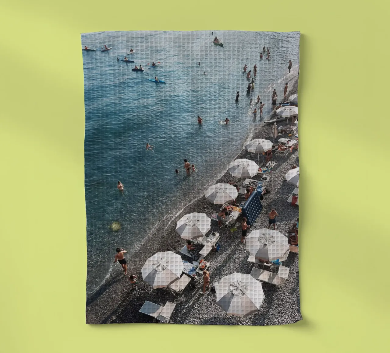 Amalfi Beach Scene canovaccio da cucina da Les Meravelles
