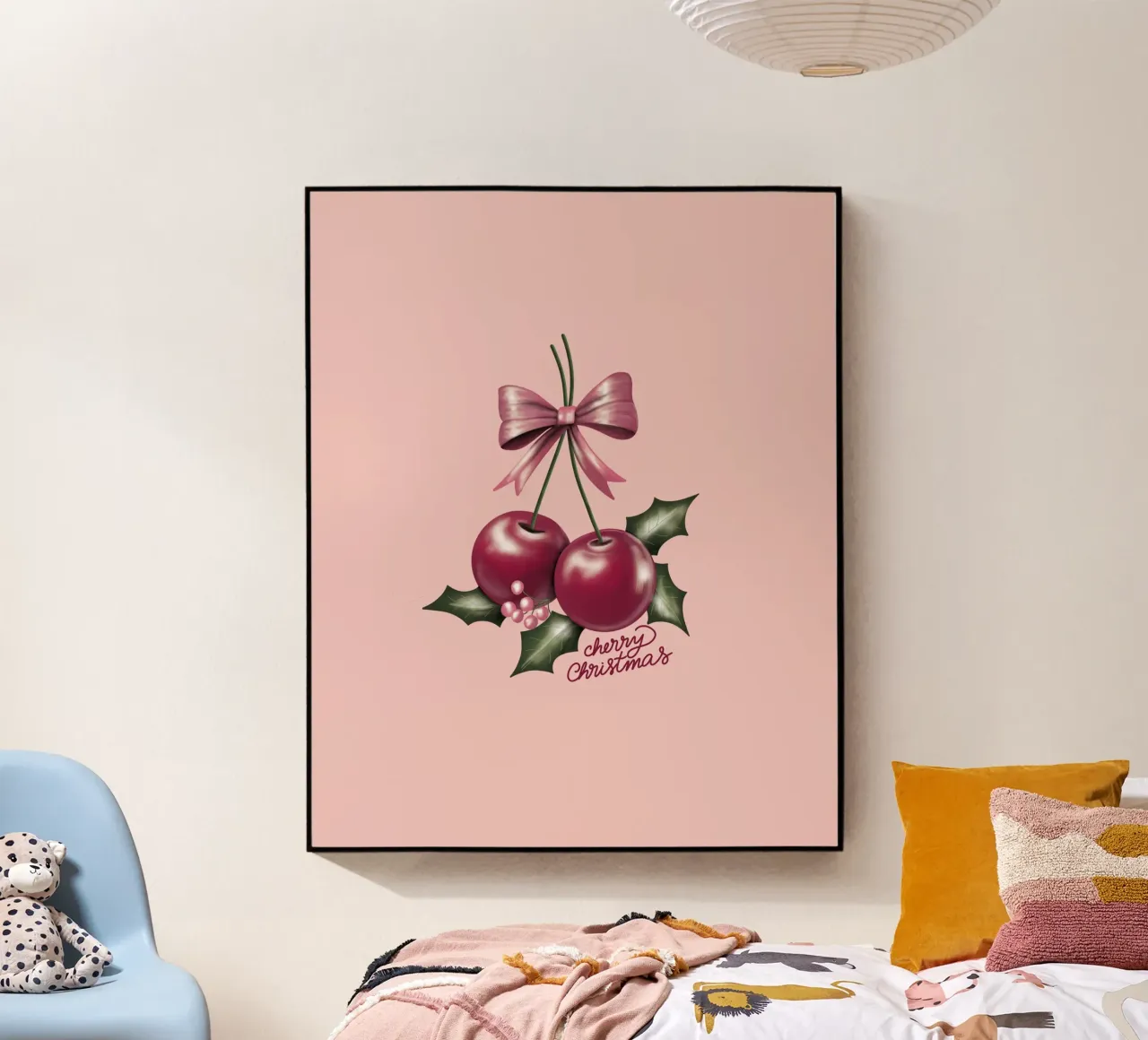 Cherry Christmas plexiglass da anisillustration