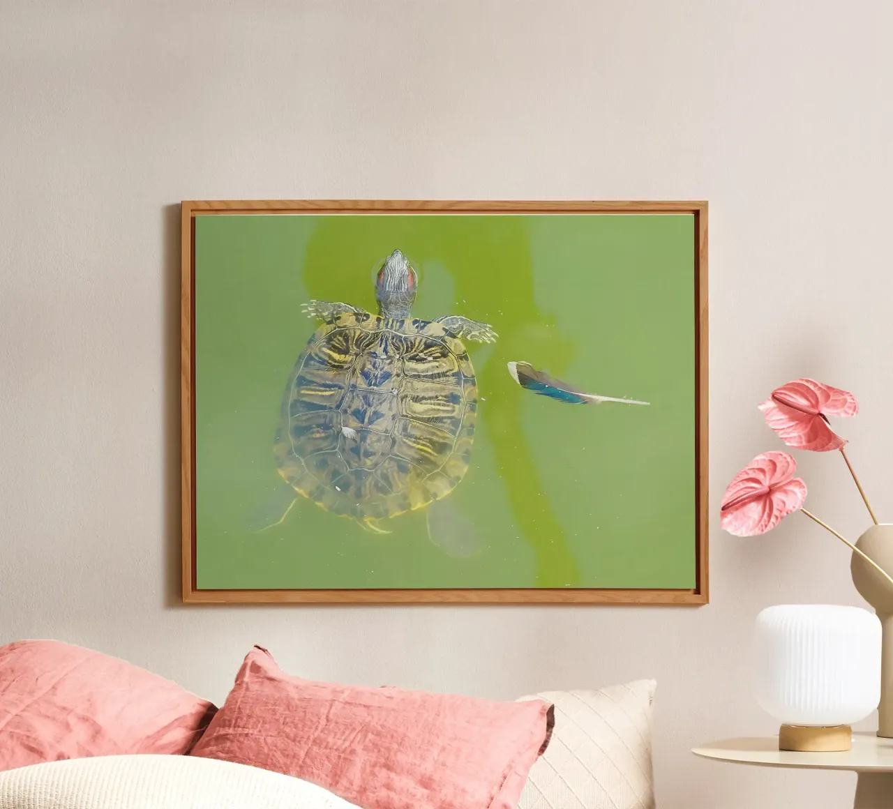 Lazy Summer Afternoon | Floating Turtle alluminio dibond da menega sabidussi | moods