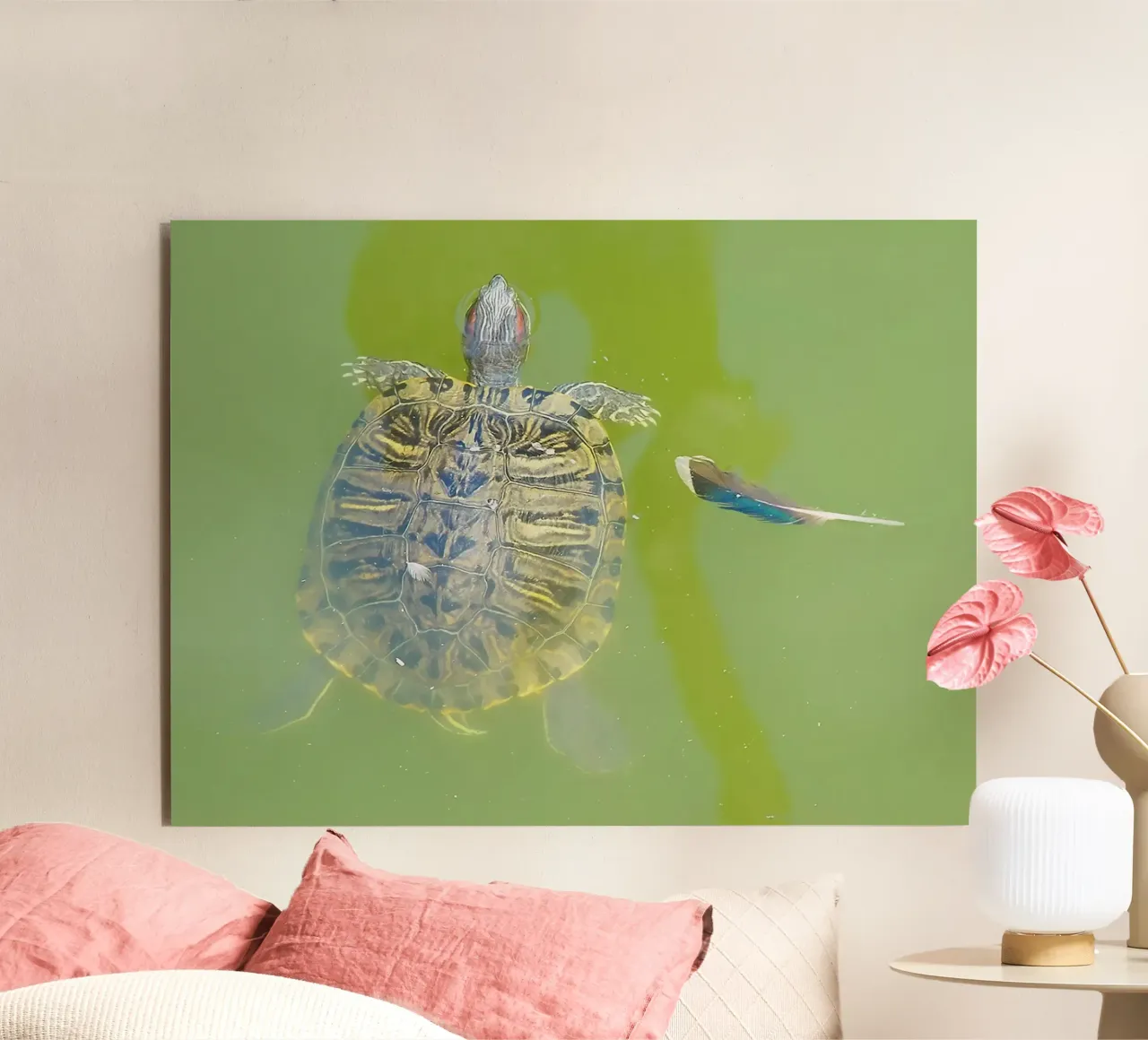 Lazy Summer Afternoon | Floating Turtle alluminio dibond da menega sabidussi | moods