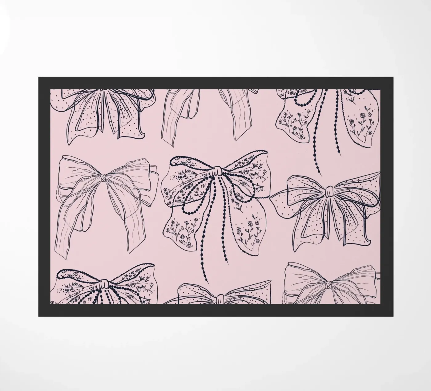 Cute Pink Bows Pattern zerbino da anisillustration