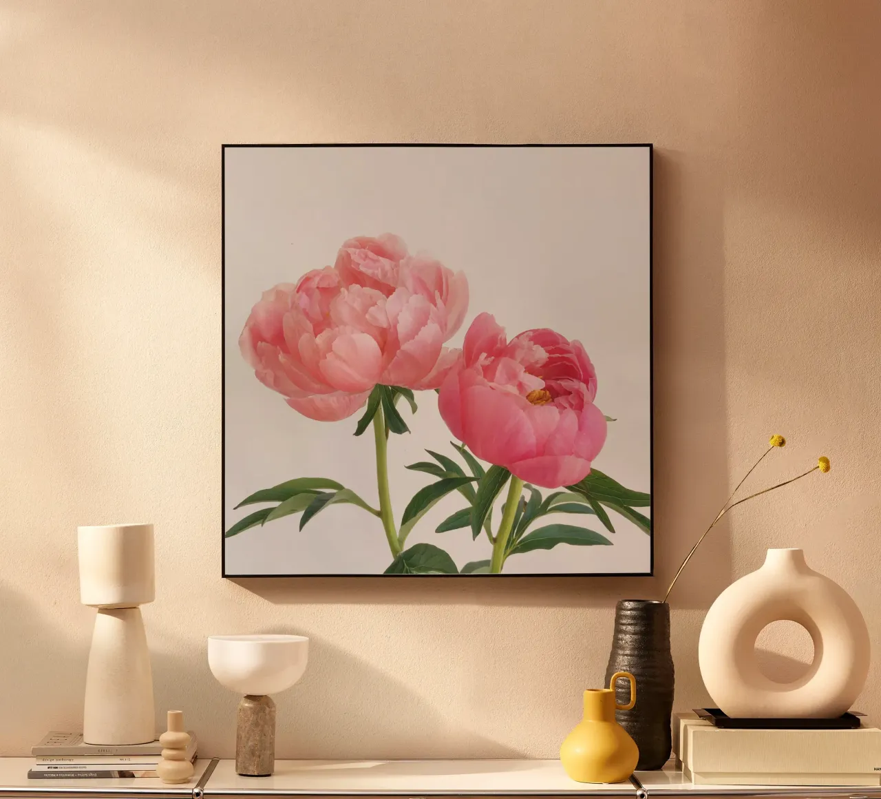 Peonies acrylic glass by Cassia Beck Photography