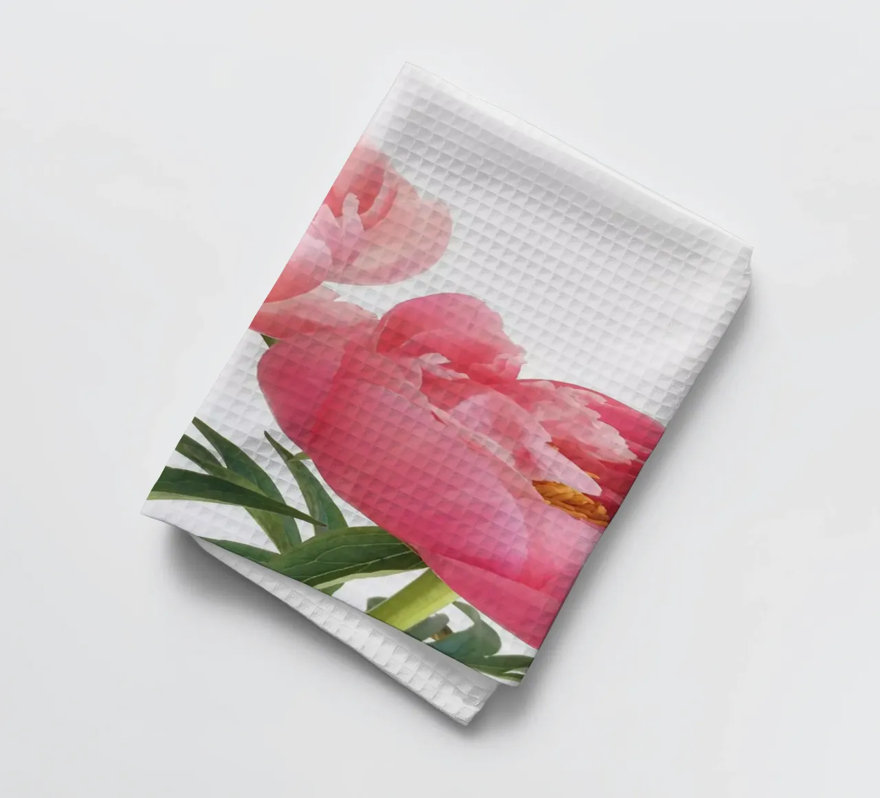 Peonies tea towel by Cassia Beck Photography