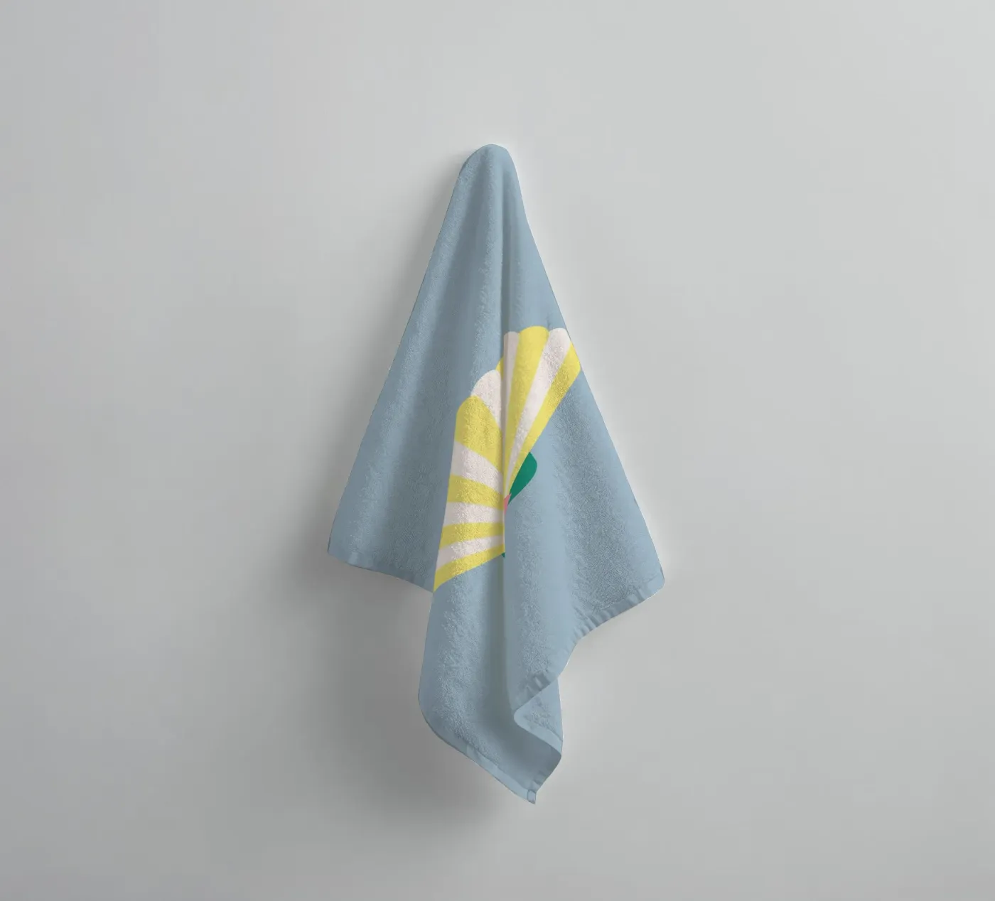 Shell Blue towel by janamossmann