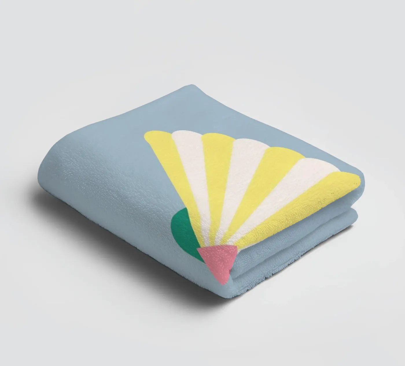 Shell Blue towel by janamossmann