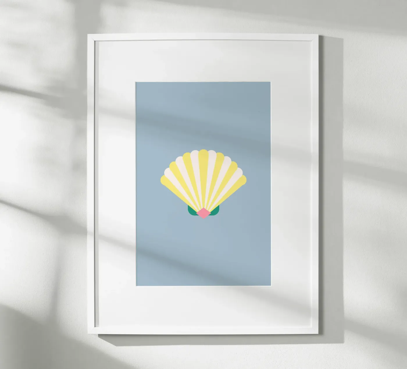 Shell Blue Poster von janamossmann