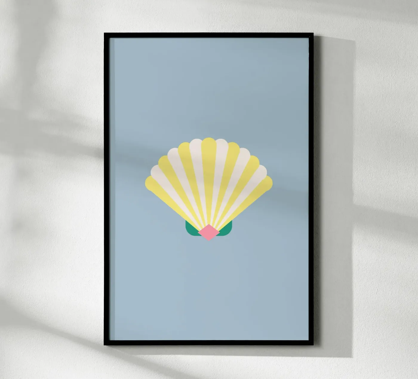 Shell Blue Poster von janamossmann