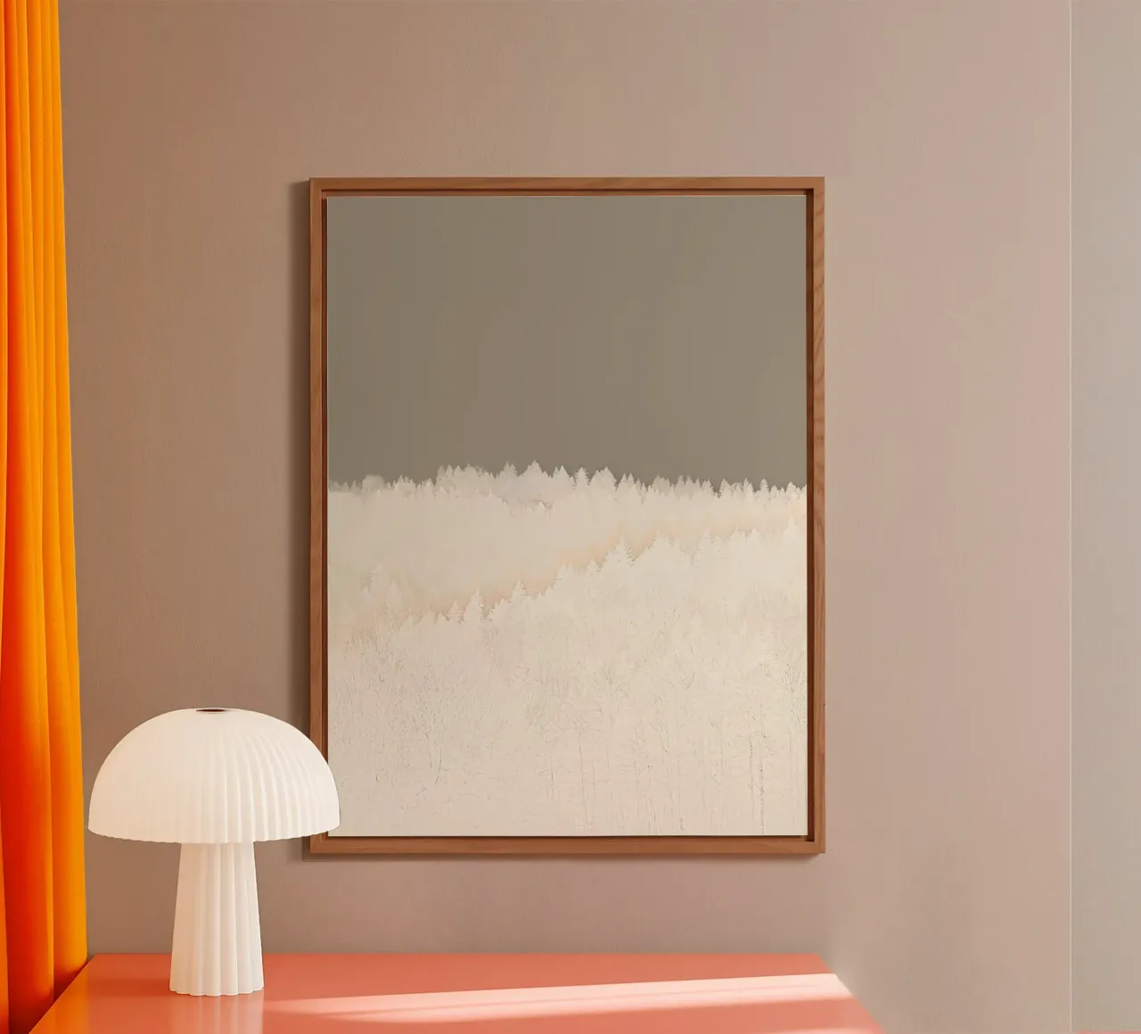 Pale Forest Abstract alluminio dibond da menega sabidussi | moods
